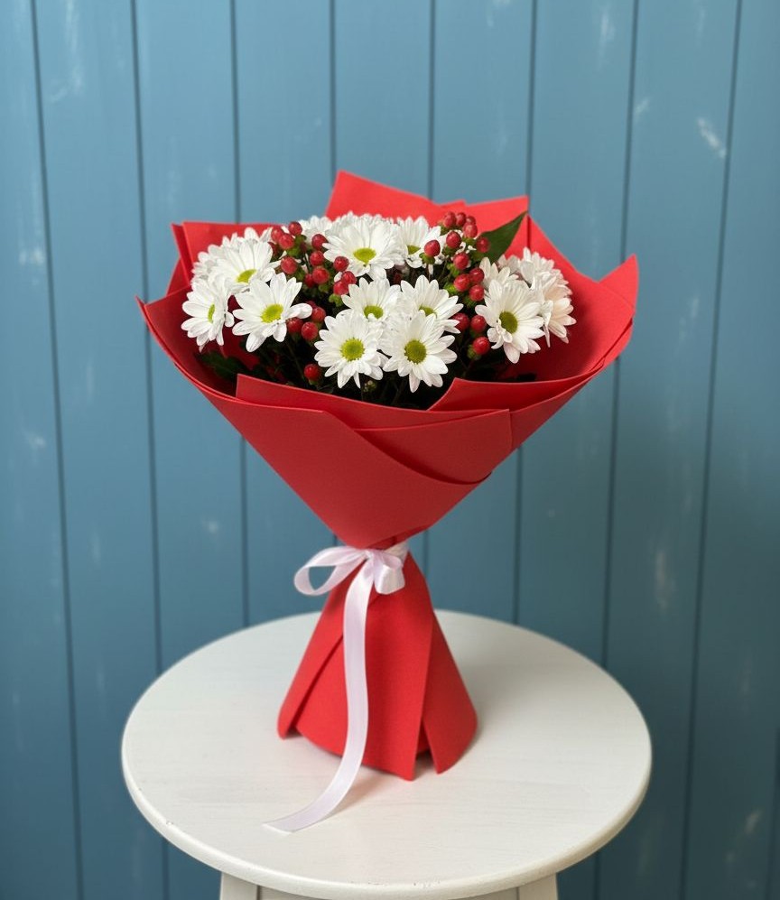 Букет цветов из: Хризантемы в Курилловке