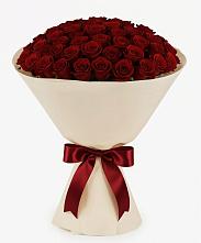 Букет 101 Бордовая роза Блэк Бакарра в Курилловке