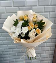 Букет цветов из:  Розы и Хризантемы #REPLACE_PRED# Курилловке