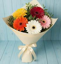 Букет цветов из:  Герберы в Курилловке
