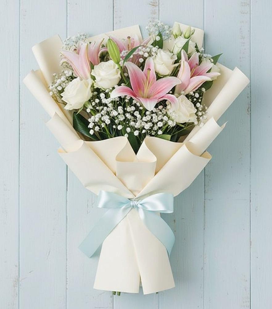 Букет цветов из: Лилии в Курилловке