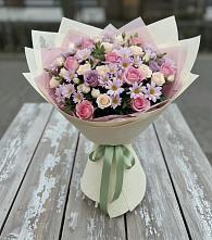 Букет цветов из:  Розы и Хризантемы в Курилловке