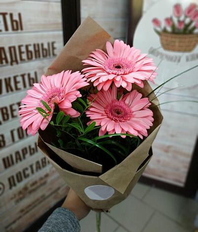 Букет цветов из: Герберы в Курилловке