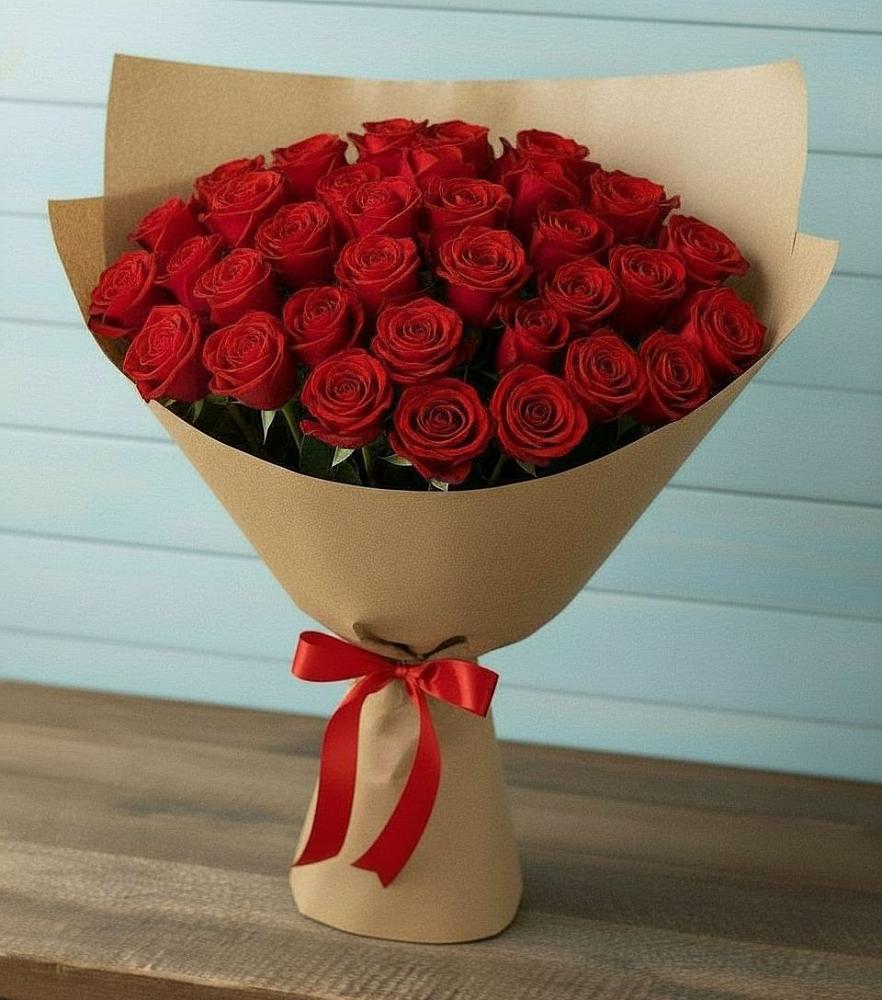 Букет Красные розы Милано в Курилловке