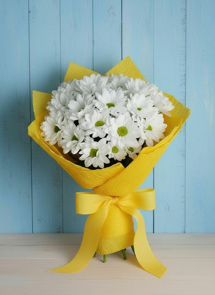 Букет цветов из: Хризантемы в Курилловке