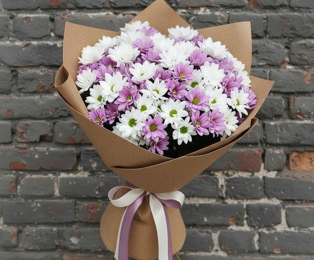Букет цветов из: Хризантемы в Курилловке