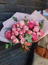 Букет розы в пальмах в Курилловке Букет цветов из: Розы в Курилловке
