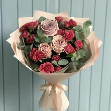Букет цветов из:  Гвоздики и Розы #REPLACE_PRED# Курилловке